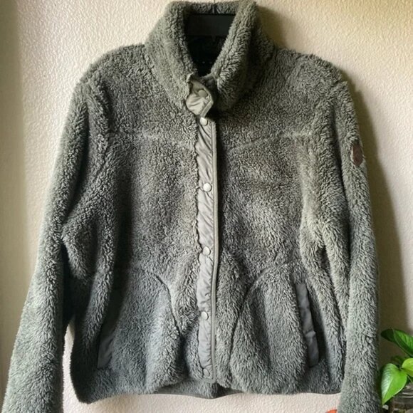 Free Country Women's Olive Teddy Jacket - Picture 1 of 3